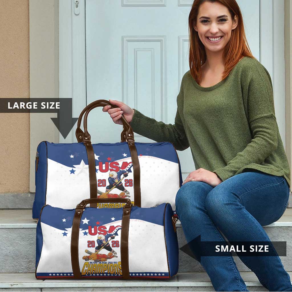 USA Ice Hockey Champions 2026 Travel Bag American Eagle Victory Hockey Pride