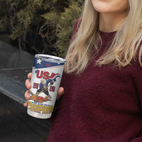 Custom USA Ice Hockey Champions 2026 Tumbler Cup American Eagle Victory Hockey Pride
