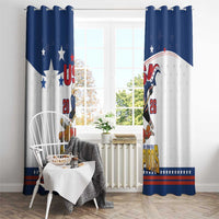 USA Ice Hockey Champions 2026 Window Curtain American Eagle Victory Hockey Pride