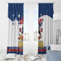 USA Ice Hockey Champions 2026 Window Curtain American Eagle Victory Hockey Pride