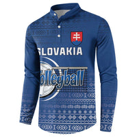 Custom Slovakia Volleyball Button Sweatshirt Come On Repre