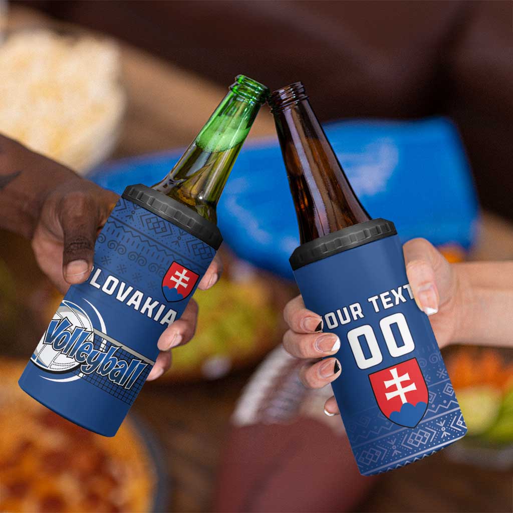 Custom Slovakia Volleyball 4 in 1 Can Cooler Tumbler Come On Repre