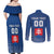 Custom Slovakia Volleyball Couples Matching Off Shoulder Maxi Dress and Long Sleeve Button Shirt Come On Repre