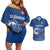 Custom Slovakia Volleyball Couples Matching Off Shoulder Short Dress and Hawaiian Shirt Come On Repre