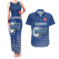 Custom Slovakia Volleyball Couples Matching Tank Maxi Dress and Hawaiian Shirt Come On Repre