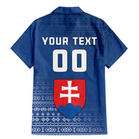 Custom Slovakia Volleyball Family Matching Mermaid Dress and Hawaiian Shirt Come On Repre