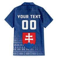 Custom Slovakia Volleyball Family Matching Off The Shoulder Long Sleeve Dress and Hawaiian Shirt Come On Repre