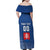 Custom Slovakia Volleyball Family Matching Off Shoulder Maxi Dress and Hawaiian Shirt Come On Repre
