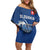 Custom Slovakia Volleyball Family Matching Off Shoulder Short Dress and Hawaiian Shirt Come On Repre