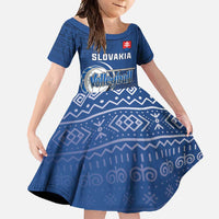 Custom Slovakia Volleyball Family Matching Tank Maxi Dress and Hawaiian Shirt Come On Repre
