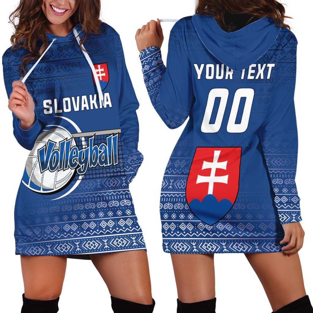 Custom Slovakia Volleyball Hoodie Dress Come On Repre