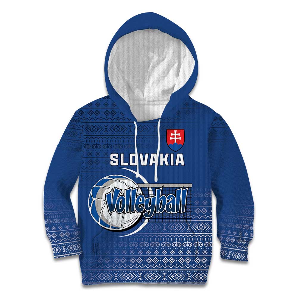 Custom Slovakia Volleyball Kid Hoodie Come On Repre