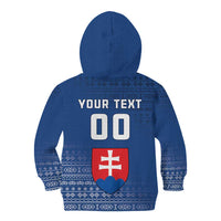 Custom Slovakia Volleyball Kid Hoodie Come On Repre