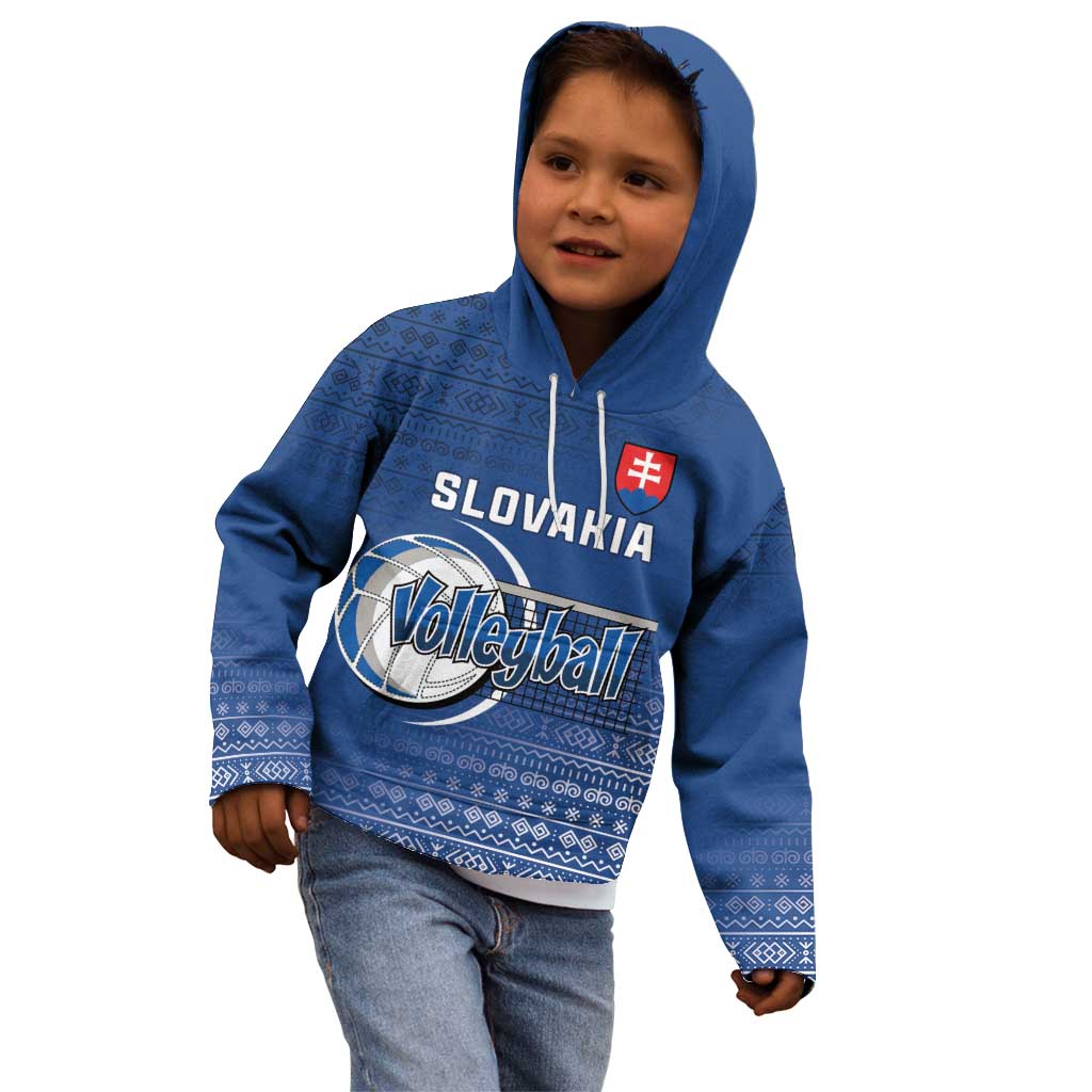 Custom Slovakia Volleyball Kid Hoodie Come On Repre