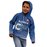 Custom Slovakia Volleyball Kid Hoodie Come On Repre