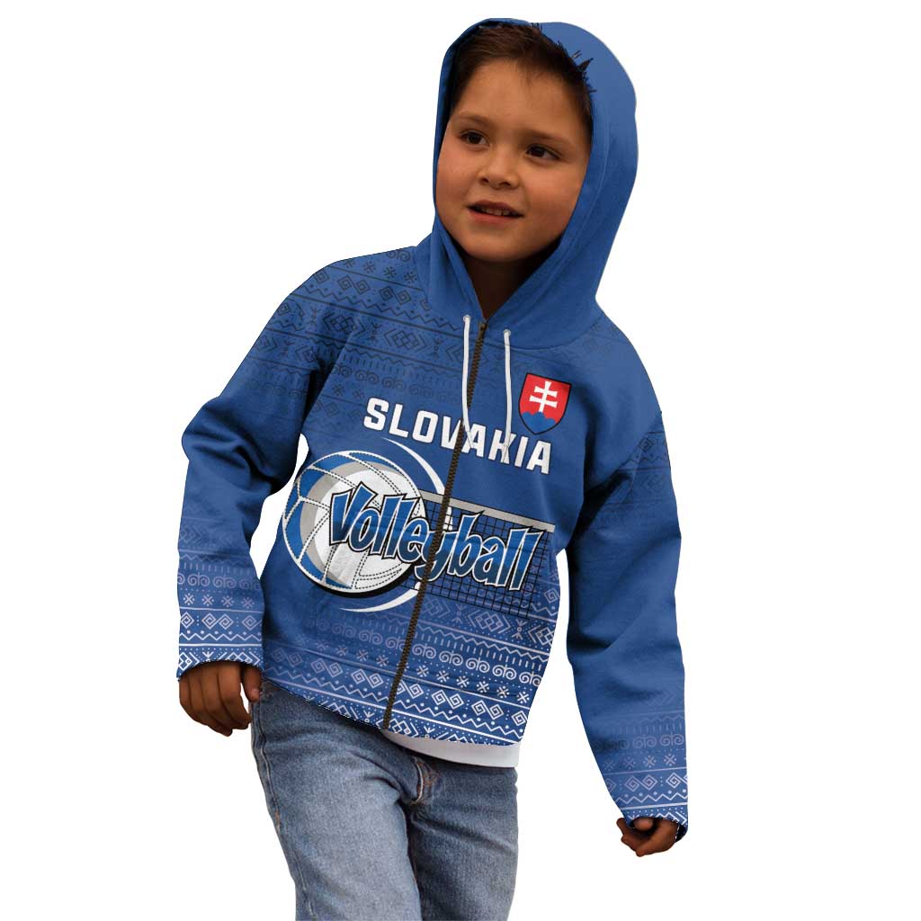 Custom Slovakia Volleyball Kid Hoodie Come On Repre