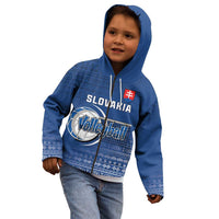 Custom Slovakia Volleyball Kid Hoodie Come On Repre
