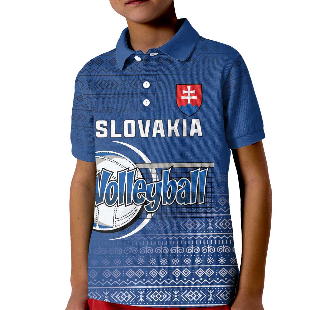 Custom Slovakia Volleyball Kid Polo Shirt Come On Repre