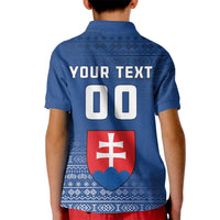 Custom Slovakia Volleyball Kid Polo Shirt Come On Repre