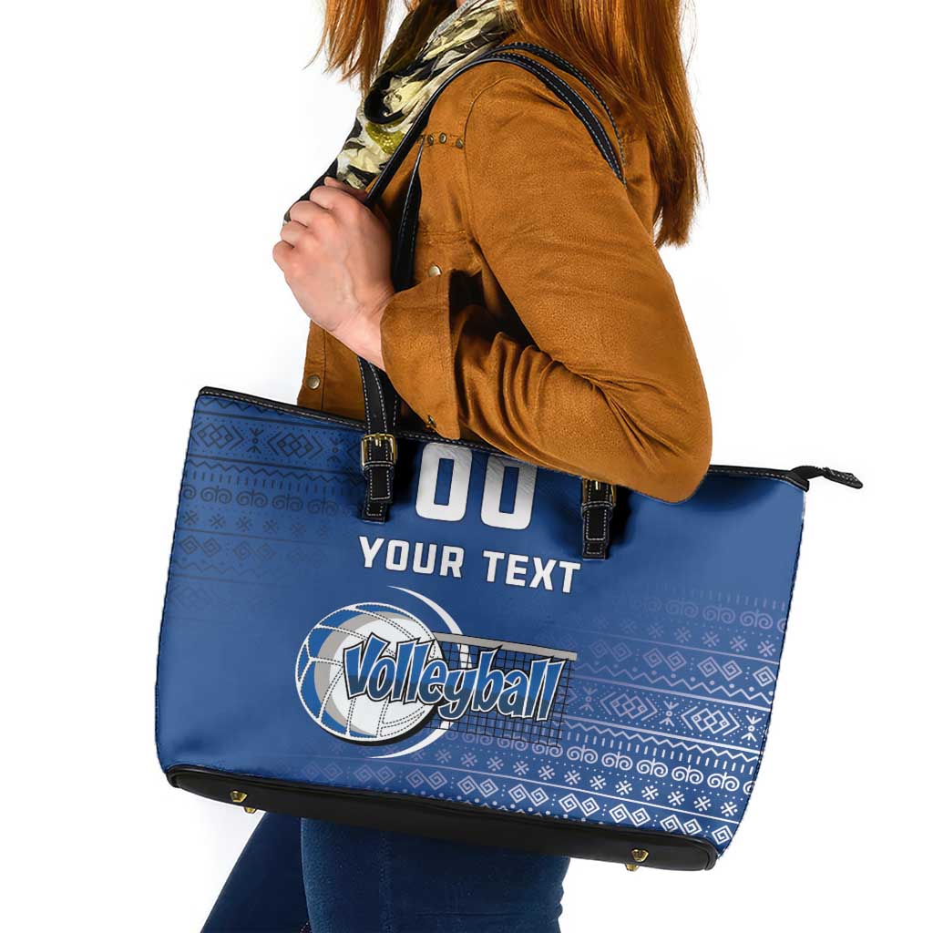 Custom Slovakia Volleyball Leather Tote Bag Come On Repre