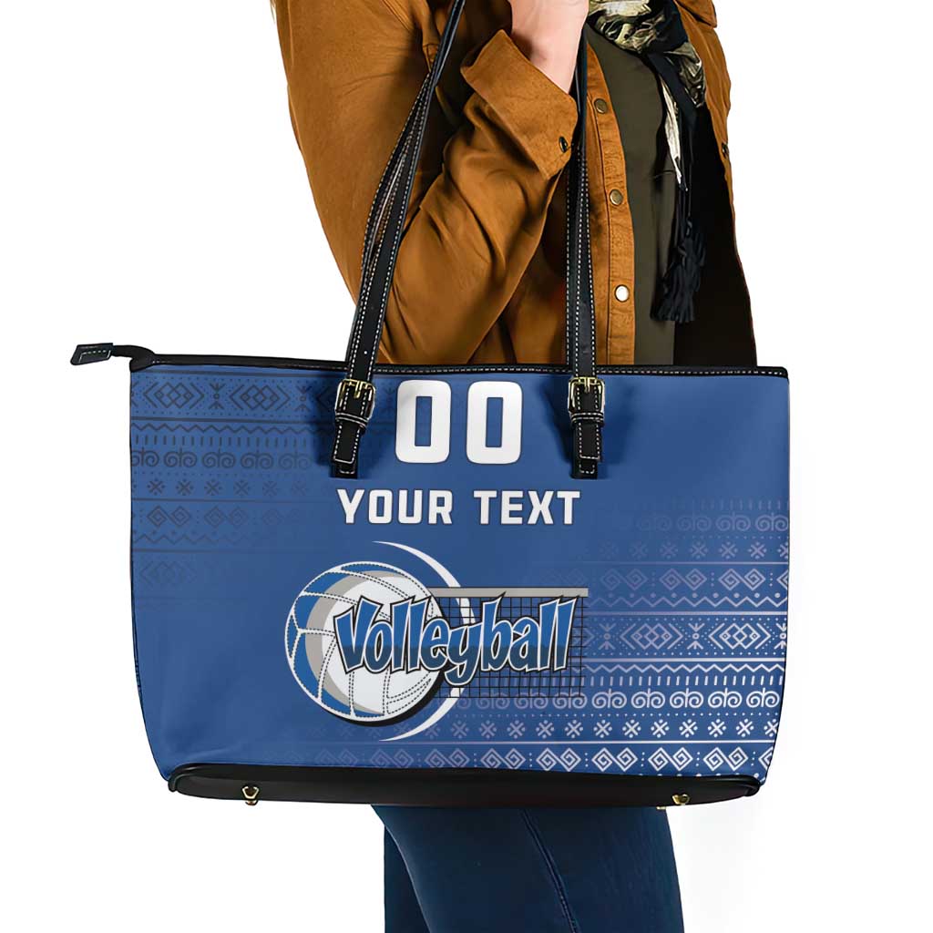 Custom Slovakia Volleyball Leather Tote Bag Come On Repre