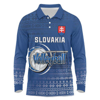 Custom Slovakia Volleyball Long Sleeve Polo Shirt Come On Repre