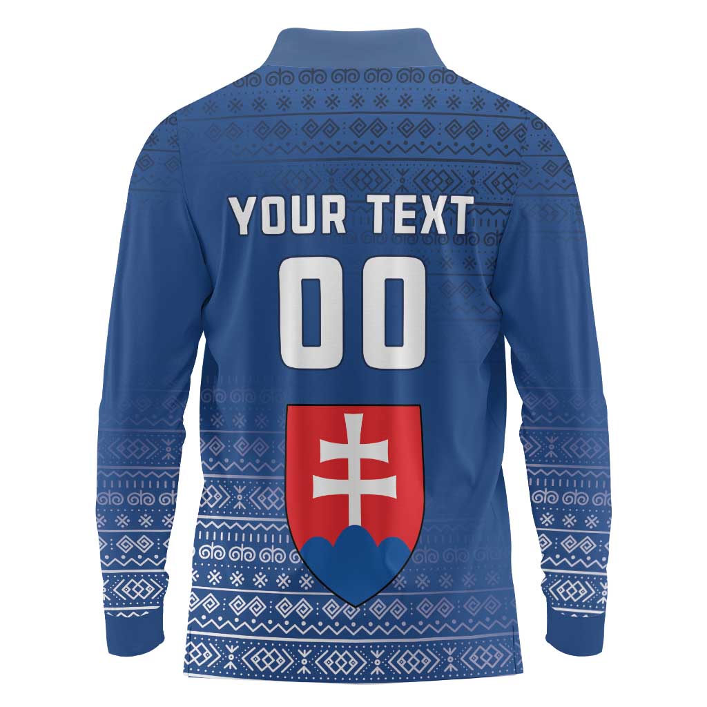 Custom Slovakia Volleyball Long Sleeve Polo Shirt Come On Repre