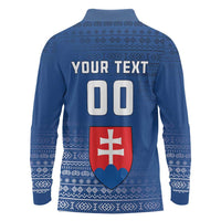 Custom Slovakia Volleyball Long Sleeve Polo Shirt Come On Repre