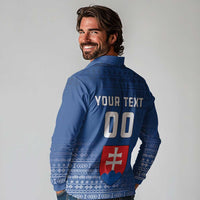 Custom Slovakia Volleyball Long Sleeve Polo Shirt Come On Repre