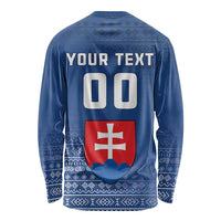 Custom Slovakia Volleyball Long Sleeve Shirt Come On Repre