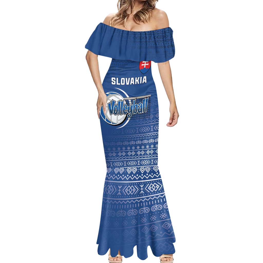 Custom Slovakia Volleyball Mermaid Dress Come On Repre