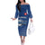 Custom Slovakia Volleyball Off The Shoulder Long Sleeve Dress Come On Repre