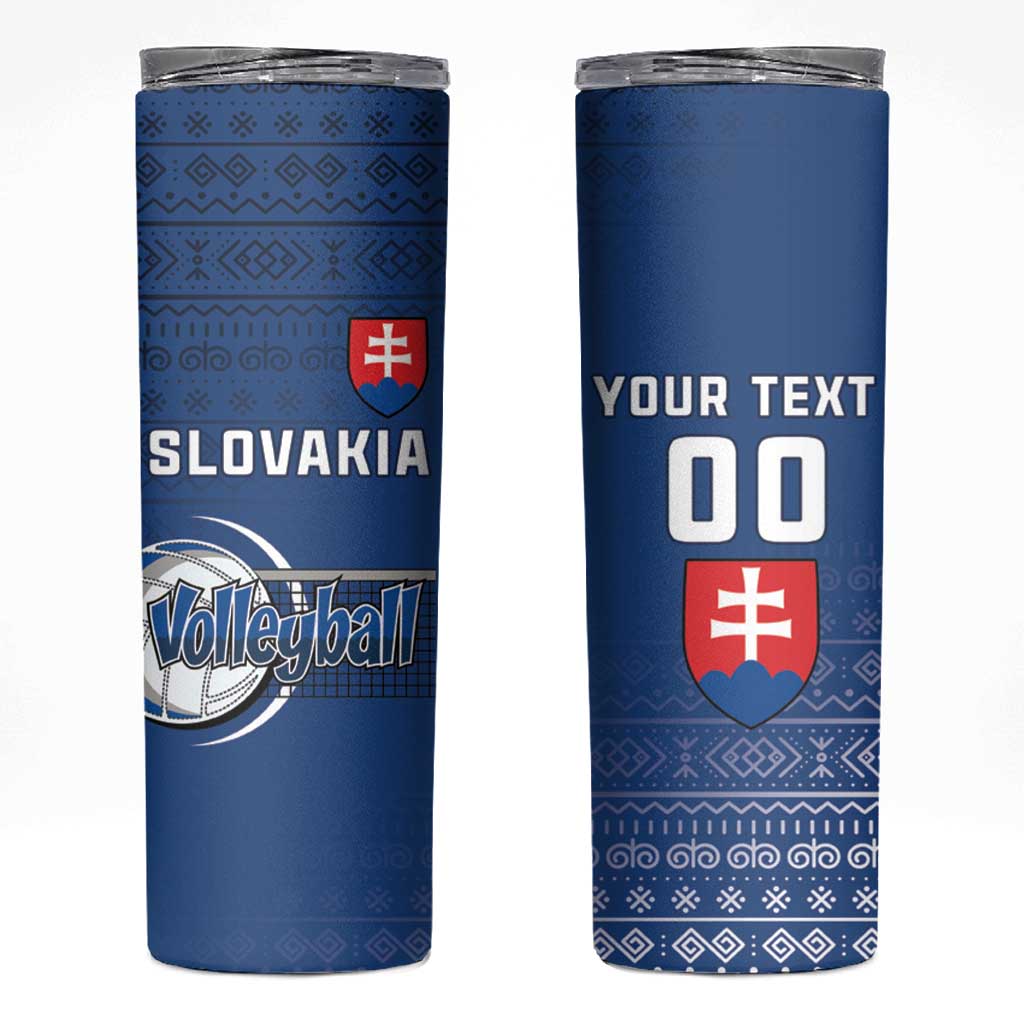 Custom Slovakia Volleyball Skinny Tumbler Come On Repre