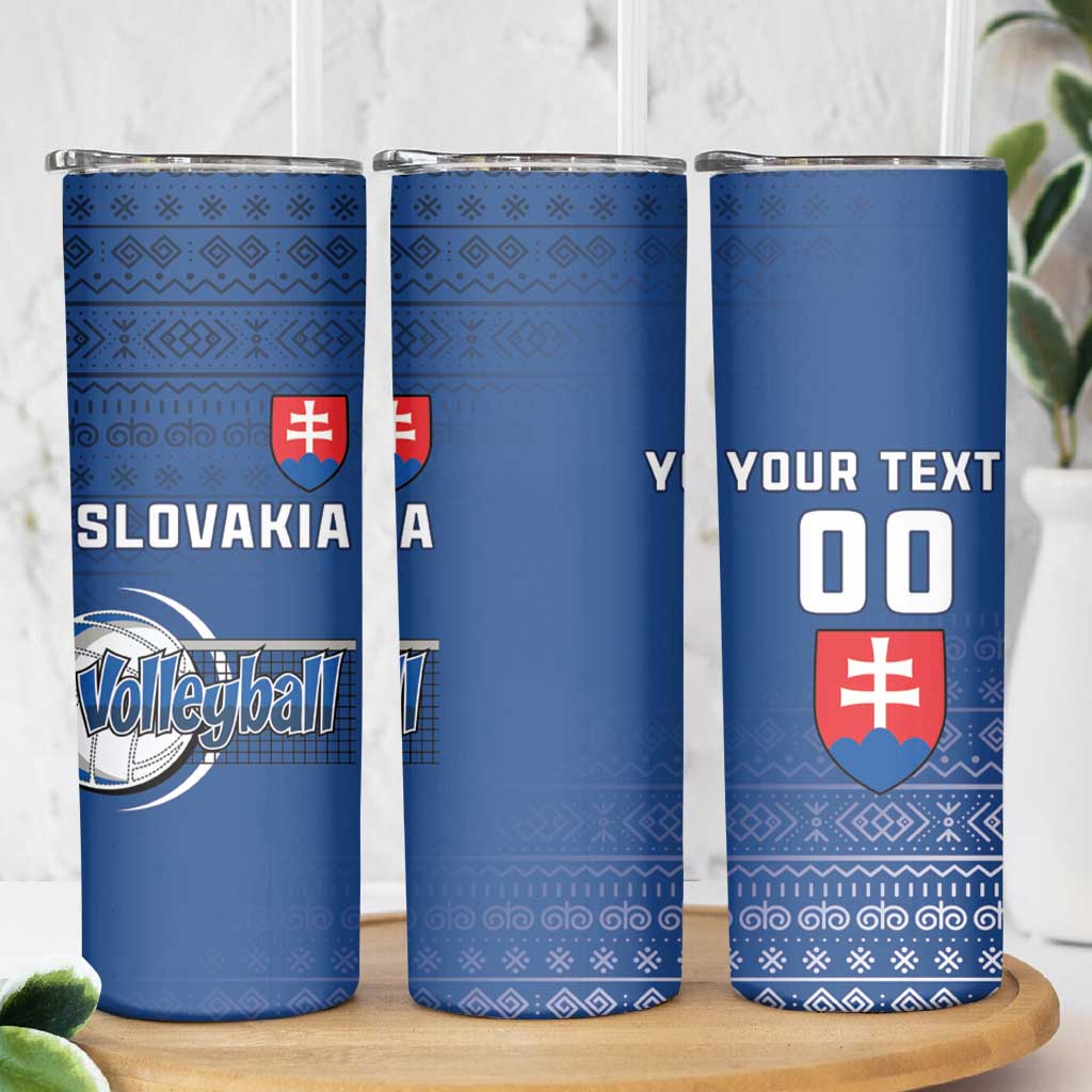 Custom Slovakia Volleyball Skinny Tumbler Come On Repre