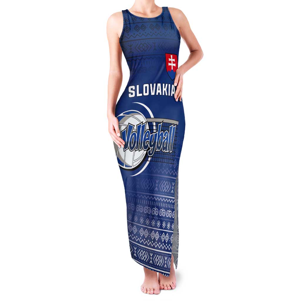 Custom Slovakia Volleyball Tank Maxi Dress Come On Repre