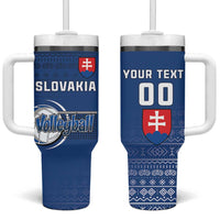 Custom Slovakia Volleyball Tumbler With Handle Come On Repre