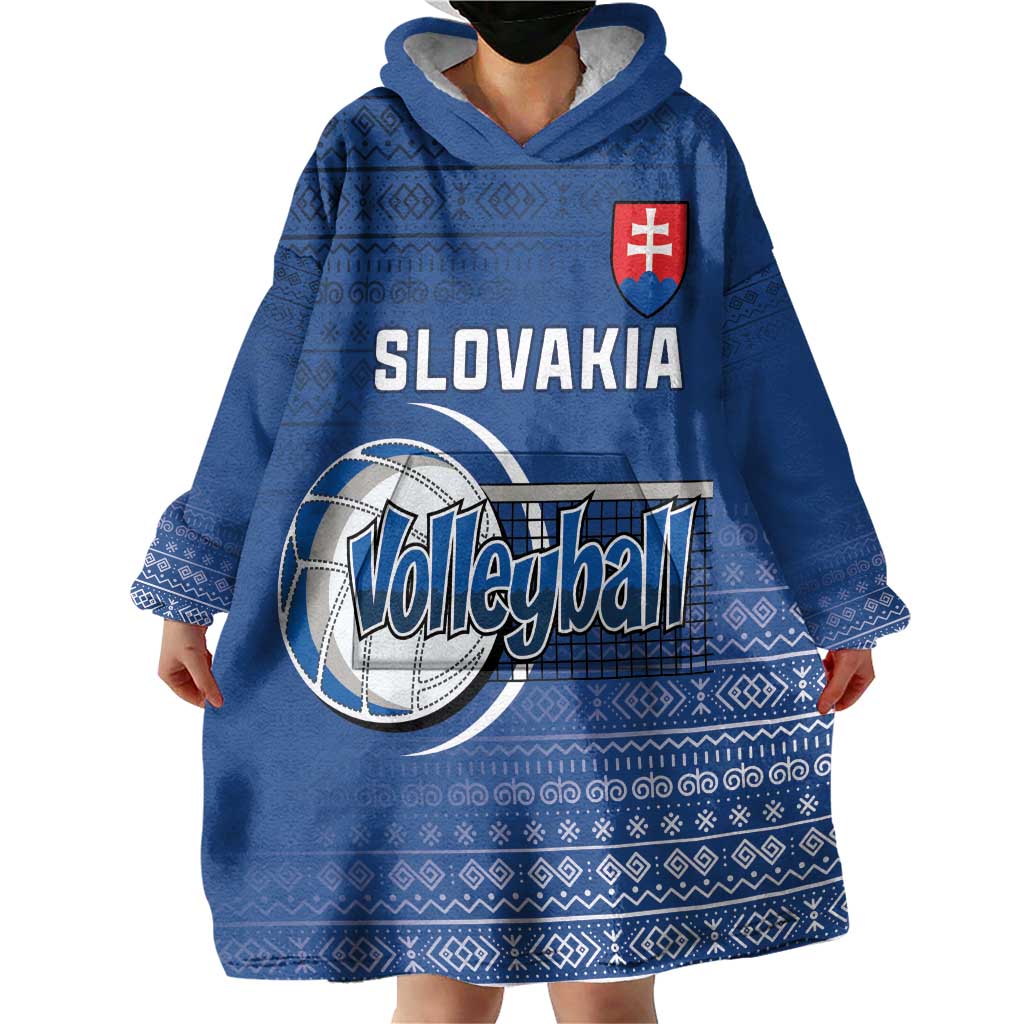 Custom Slovakia Volleyball Wearable Blanket Hoodie Come On Repre