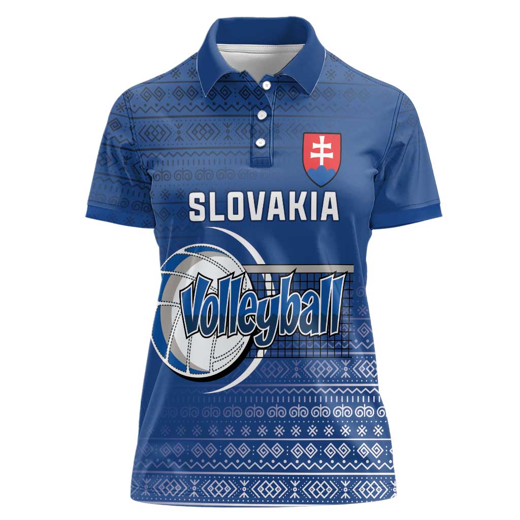 Custom Slovakia Volleyball Women Polo Shirt Come On Repre