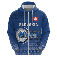 Custom Slovakia Volleyball Zip Hoodie Come On Repre