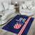 Custom Croatia Volleyball Area Rug Go Champions Sahovnica