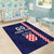 Custom Croatia Volleyball Area Rug Go Champions Sahovnica