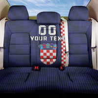 Custom Croatia Volleyball Back Car Seat Cover Go Champions Sahovnica