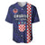 Custom Croatia Volleyball Baseball Jersey Go Champions Sahovnica