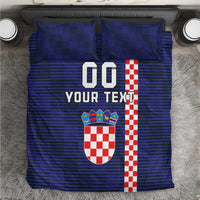 Custom Croatia Volleyball Bedding Set Go Champions Sahovnica