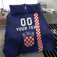 Custom Croatia Volleyball Bedding Set Go Champions Sahovnica