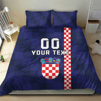 Custom Croatia Volleyball Bedding Set Go Champions Sahovnica