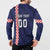 Custom Croatia Volleyball Button Sweatshirt Go Champions Sahovnica
