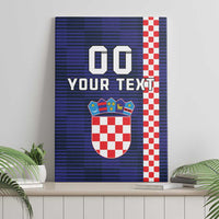 Custom Croatia Volleyball Canvas Wall Art Go Champions Sahovnica