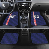 Custom Croatia Volleyball Car Mats Go Champions Sahovnica