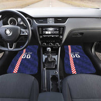 Custom Croatia Volleyball Car Mats Go Champions Sahovnica